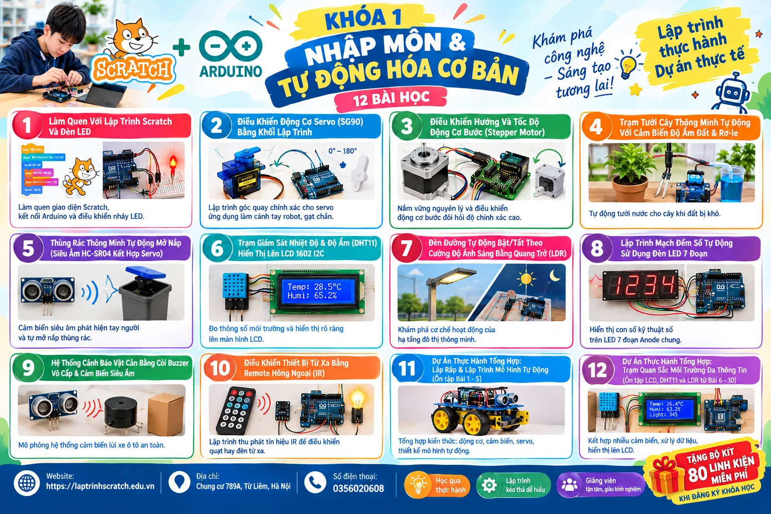 Khóa Học Lập Trình Scratch và Arduino Cho Trẻ Em